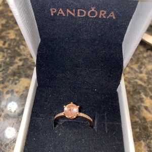 NEW Pandora pink diamond ring size 7